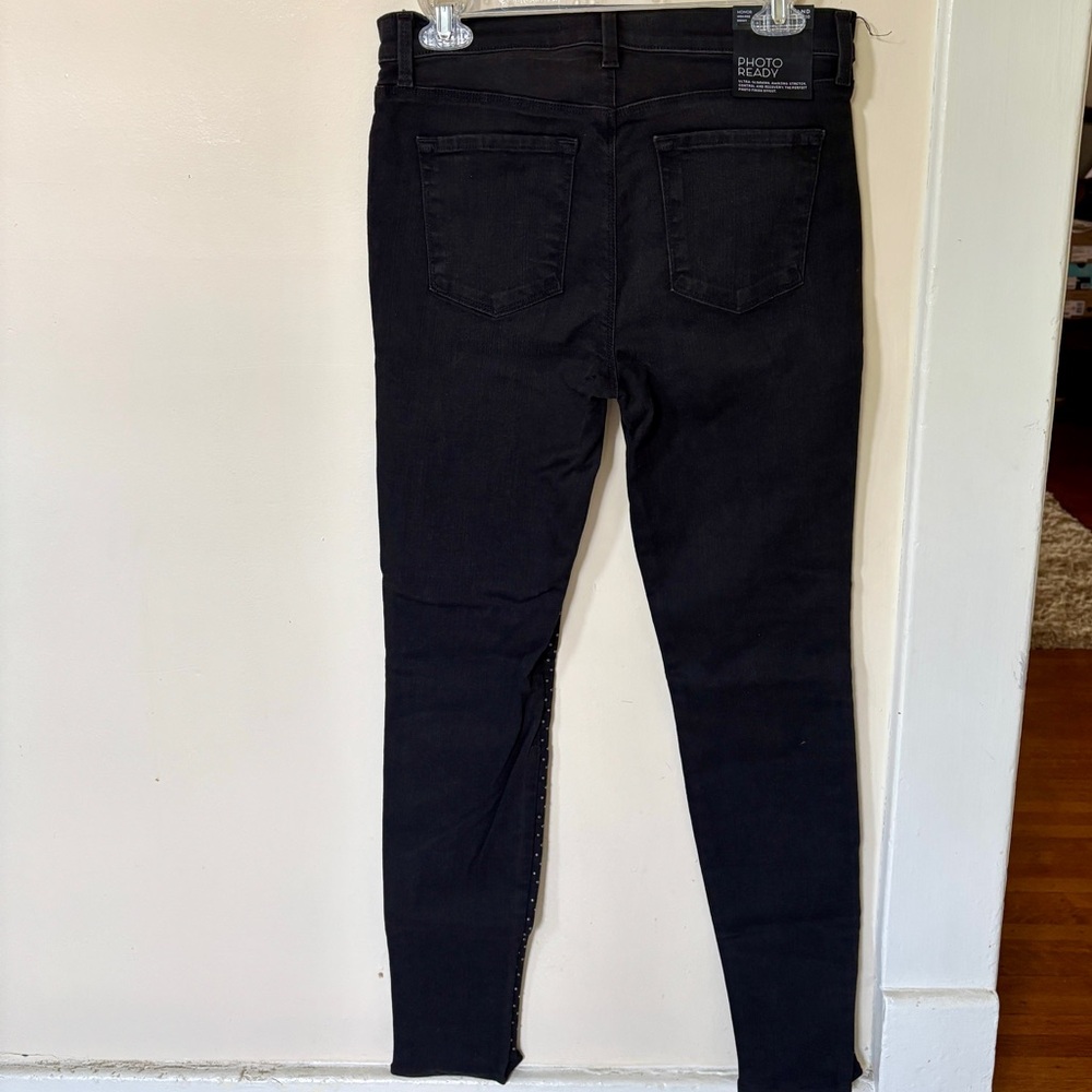 J Brand “Honor” High-Rise Skinny in Graphite Studded Photo Ready, size 30 NWT - Picture 3 of 3
